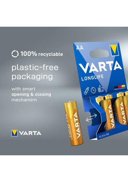 VARTA Longlife Aa  Alkalin Kalem Pil 10'lu Paket