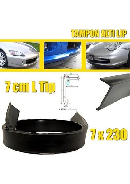 Seat Leon Uyumlu Düz Ez Lip Ön Tampon Altı Ek Siyah Lip