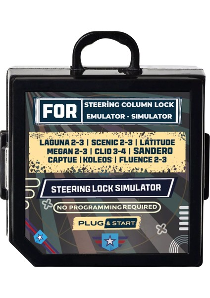 Renault - Dacia Modelleir ile Uyumlu Universal Direksiyon Kilidi Emülatörü Simülatörü