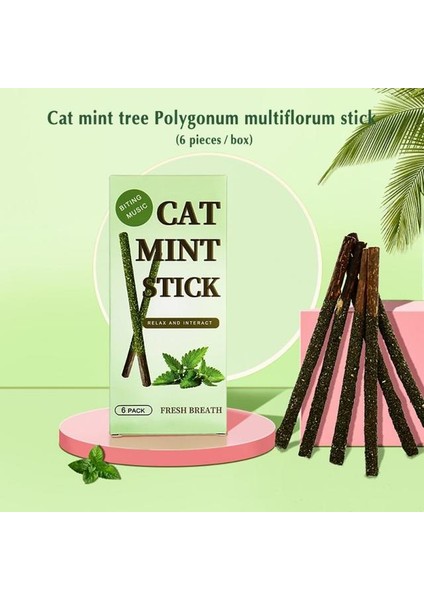 Matatabi Cat Mint Stick 6'lı 12CM Kedi Otlu modelleri