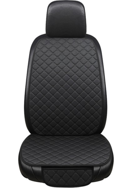 Araba Oto Koltuk Minderi Kumaş Üniversal Üçlü Oto Koltuk Minderi Terletmez Ergonomik Renk: Siyah Siyah