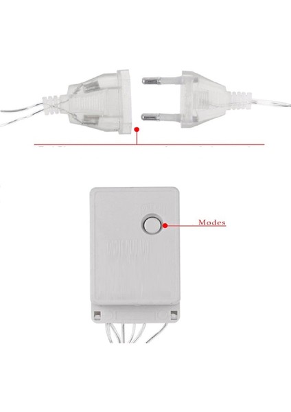 Vitin Mekan Süsleme Işığı Gün Işığı Su Damlası Salkım LED Işık Gün Işığı LED Işık 3 Metre 1.20 cm Dal