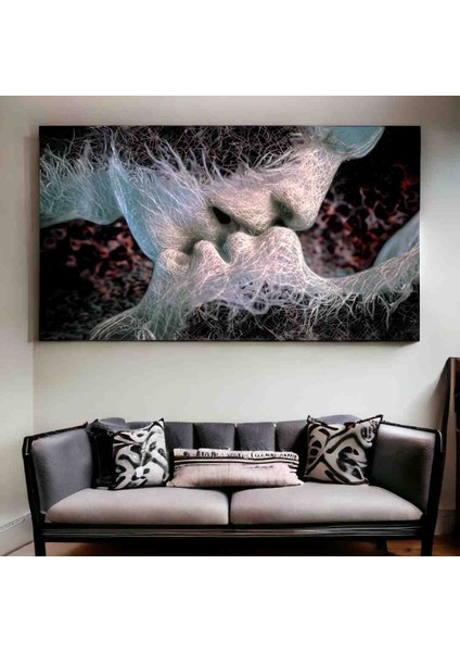 Man Kis Woman 60 x 90 Tablo