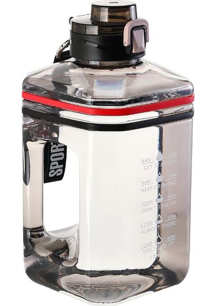 2.2l Büyük Kapasiteli Taşınabilir Su Şişesi - Siyah (Yurt Dışından)
