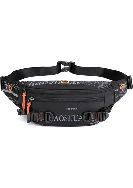 Outdoor Erkek Bel Çantası Sokak Trendi Göğüs Çantası Messenger Çanta (Yurt Dışından)