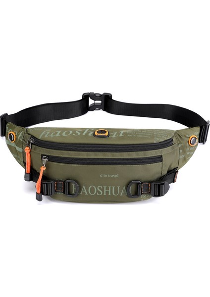 Outdoor Erkek Bel Çantası Sokak Trendi Göğüs Çantası Messenger Çanta (Yurt Dışından)