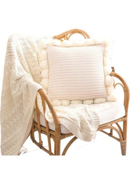 Ins Rüzgar Büyük Top Iskandinav Örme Yastık Yastık Yastık Ofis Bel Yastığı (Yurt Dışından)