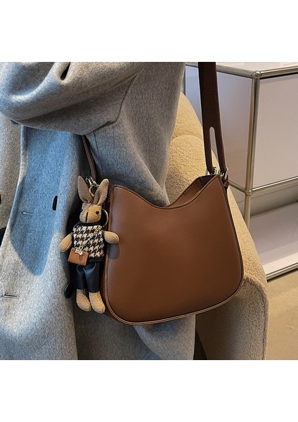 Moda Doku Omuz Çantası Büyük Kapasiteli Retro Bayanlar Messenger Çanta (Yurt Dışından) indirimleri