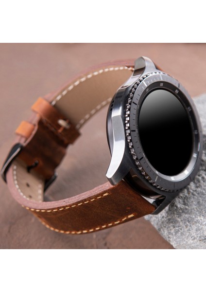 Vagave Samsung Galaxy Watch 4 5 6 Watch 6 Classic 40mm 43mm 44mm 47mm Watch 5 / Watch 5 Pro 40 44 45 Watch 4 40 42 44 46mm 20mm Deri Kordon fırsatları