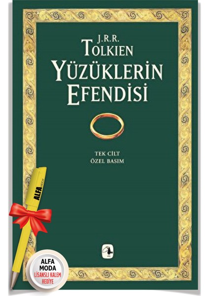 Yüzüklerin Efendisi - Tek Cilt Özel Basım (J. R. R. Tolkien) + Moda Lisanslı Kalem - Metis Yayınları