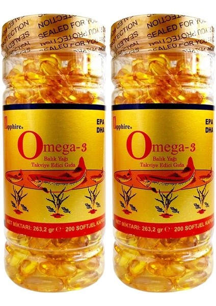 Omega 3 1000 mg Balık Yağı 2 x 200 Softgel