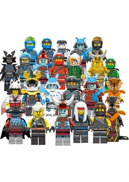 24 Adet Ninjago Mini Figürler Kai Jay Sensei Wu Usta Yapı (Yurt Dışından)