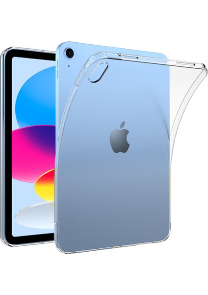 iPad 10.nesil 10.9 Inch 2022 ile Uyumlu Silikon Kılıf Şeffaf - FC013