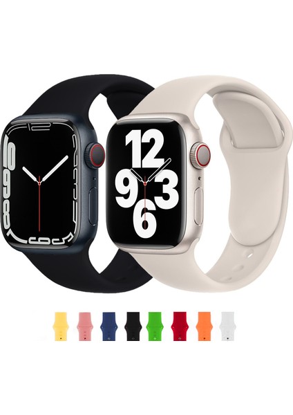 Apple Watch Serisi 38-40-41 mm Silikon Kordon Kayış - FC004