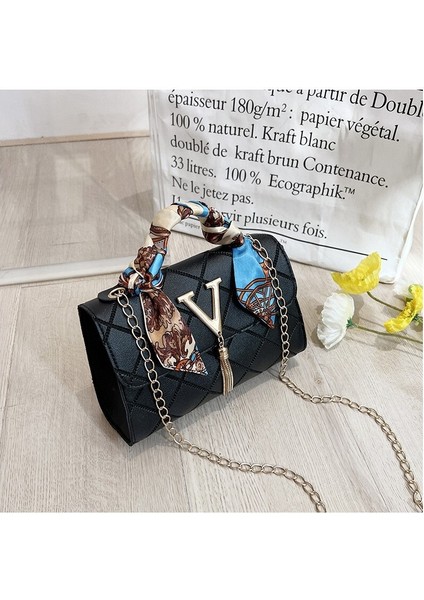 Minimalist Çanta Püskül Küçük Kare Çanta (Yurt Dışından)