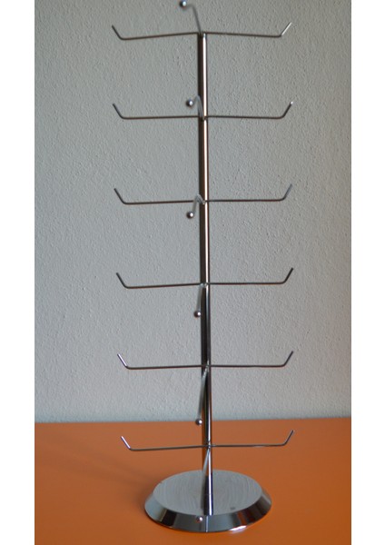 Krom Gözlük Standı Düzenleyeci Organizer 6'lı