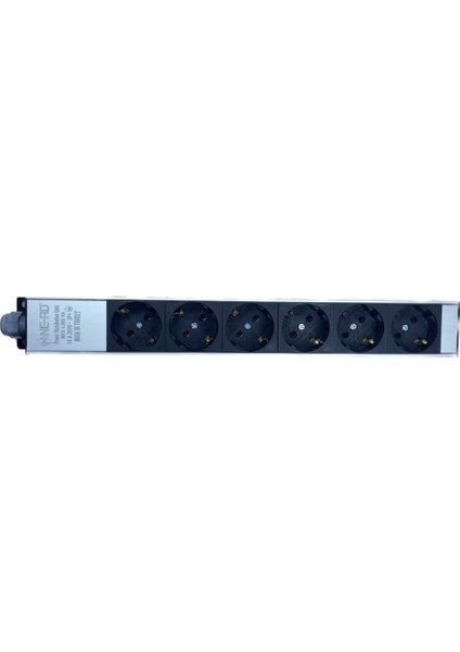 6'lı Kablosuz Grup Priz Aluminyum Gövde 16A 250V 4000W