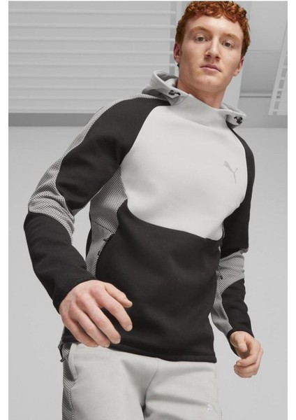 Evostrıpe Hoodie Erkek Eşofmanüstü Gri S-Xxl