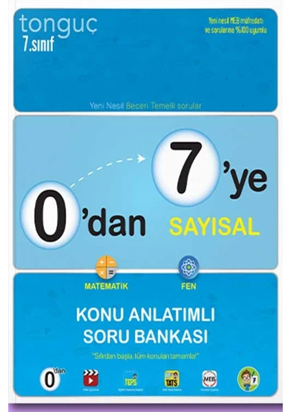 Tonguç Akademi 0'dan 7'ye Sayısal Konu Anlatımlı Soru Bankası