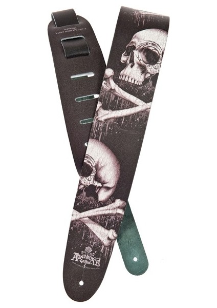 Gitar Askısı 2.5 Alchemy Lth-Blkblood Skull