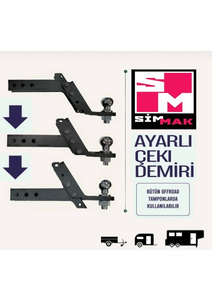 Off Road Ayarlı Çeki Demiri