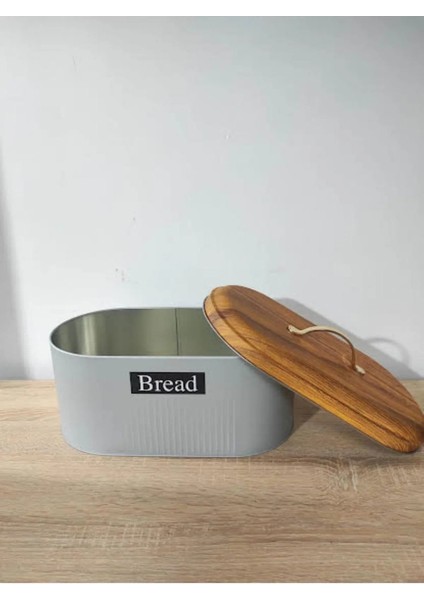 Bambu Görünümlü Kapak Metal Ekmeklik