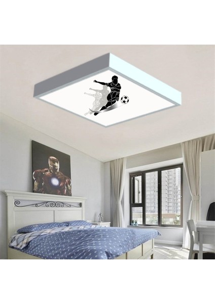 Futbolboys 60X60 Çocuk Odası Avize Modelleri, 54WAT Led, Tavana Model Avize, Çocuklar Için Futbolboys Avize fiyatları