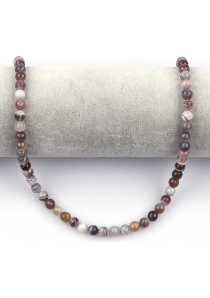 Botswana Akik Doğal Taş Dizi 6 mm Fasetli Küre Kesim fiyatları