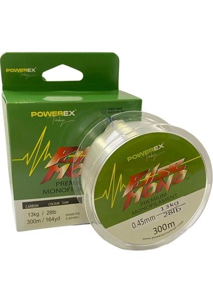 Pulse 300M. 0,40MM. 10.04KG. Carbon Monofilament Misina