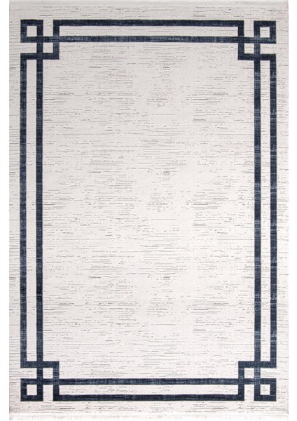 Çam Halı Miras 6810 Gri Mavi Enti Halı Modern Desenli Makine Halısı