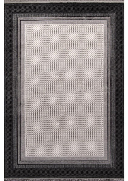 Çam Halı Miras 6816 Gri Enti Halı Modern Desenli Makine Halısı