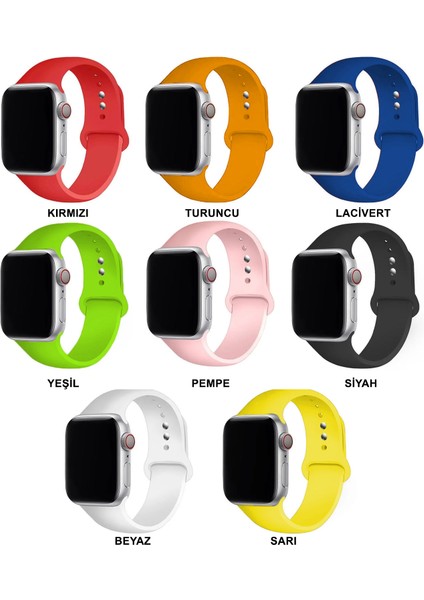 Apple Watch Serisi 42-44-45-49 mm Silikon Kordon Kayış - FC005 fiyatları