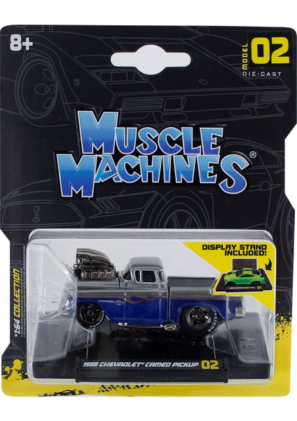 Muscle Machines 02 - 1955 Chevrolet Cameo Pickup Model Araba 1/64