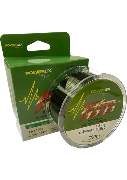 Pulse Yeşil 300M. 0,40MM. 10.04KG. Carbon Monofilament Misina