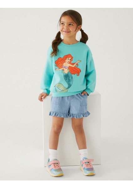 Marks & Spencer The Little Mermaid™ Yuvarlak Yaka Sweatshirt