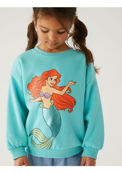 Marks & Spencer The Little Mermaid™ Yuvarlak Yaka Sweatshirt