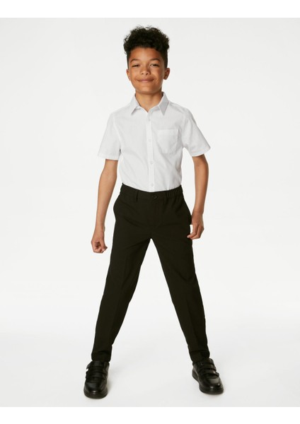 2'li Slim Fit Kısa Kollu Gömlek