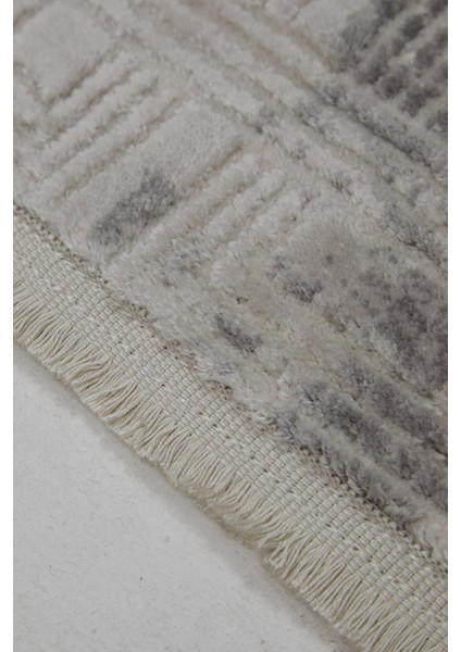 Çam Halı Eliza 4321 Gri Enti Halı Modern Desenli Makine Halısı