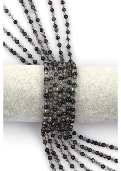 Lodonit Kuvars Doğal Taş Dizi 4 mm Fasetli Küre Kesim