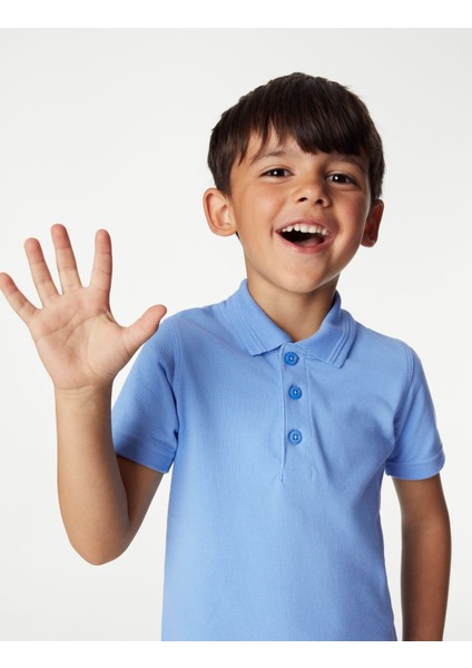 Pamuklu 2'li Polo Yaka T-Shirt