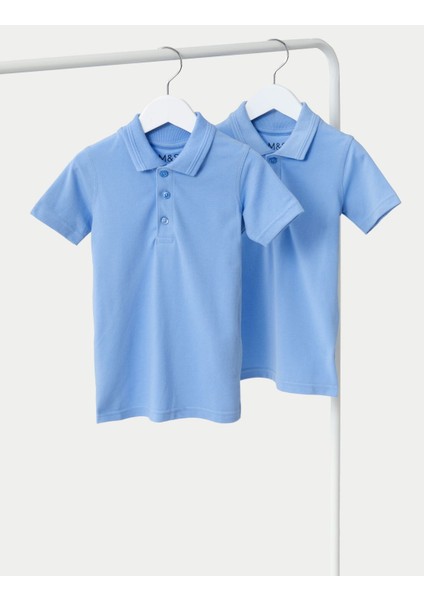 Pamuklu 2'li Polo Yaka T-Shirt fiyatları