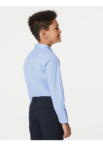 2'li Slim Fit Uzun Kollu Gömlek