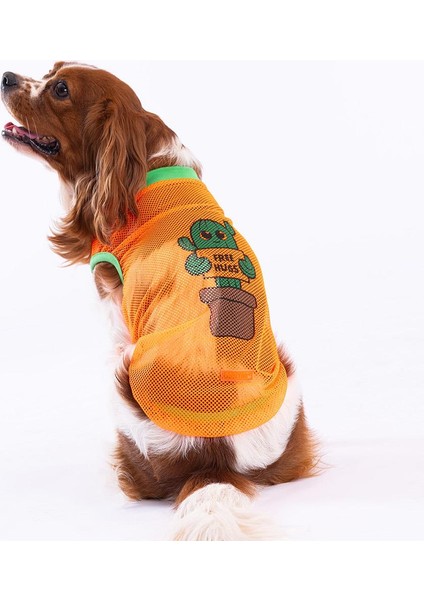 Cactus Mesh Kedi Köpek Tişörtü - Kedi Köpek Kıyafeti Medium