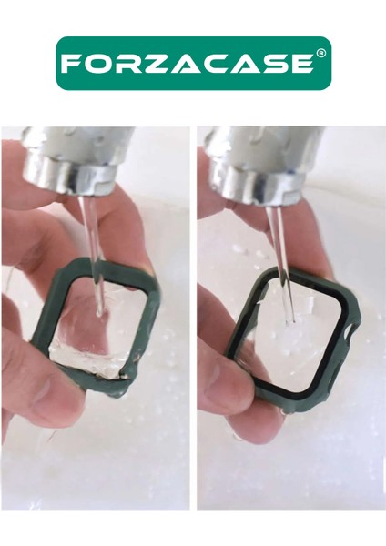 Apple Watch 41MM Önü Kapalı Ekran Korumalı Sert Rubber Kılıf - FC015 indirimleri