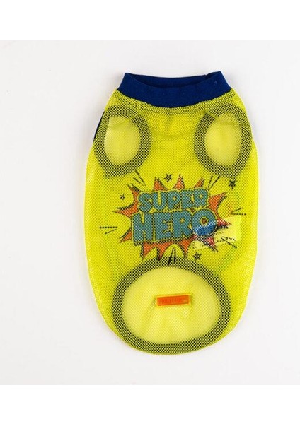Süper Hero Kedi Köpek Tişörtü - Kedi Köpek Kıyafeti Large
