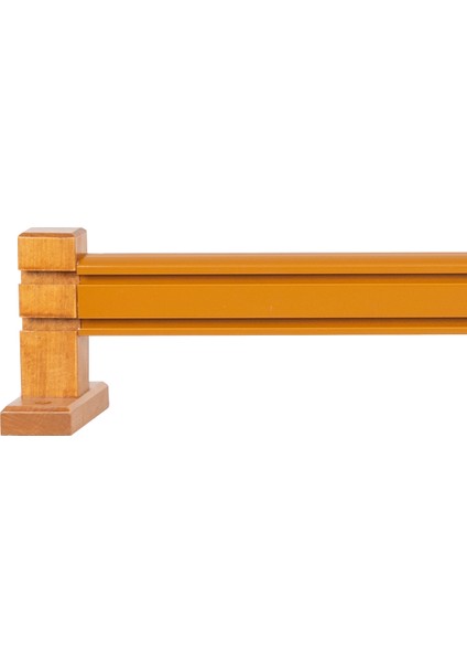 Ahşap Başlıklı Alüminyum Dekoratif Ray Meşe 100 cm