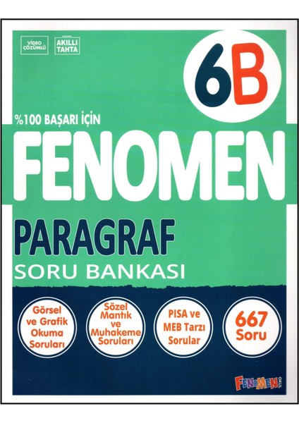 Fenomen 6. Sınıf Paragraf Soru Bankası (B)