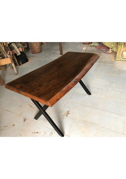 Kütük Masa Ceviz Rengi 120X75.CM