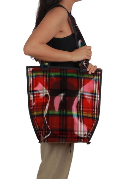 Omuz Askılı Şeffaf Kedi-Köpek Taşıma Çantası 41*39*14 cm 6 kg Rainbow Kırmızı fiyatları