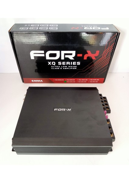 Amfi + For-X Çakmak - For-X XQ-225.4D 4 Kanal Ses ve Bass Anfisi